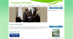 Desktop Screenshot of friendsofprakriti.org